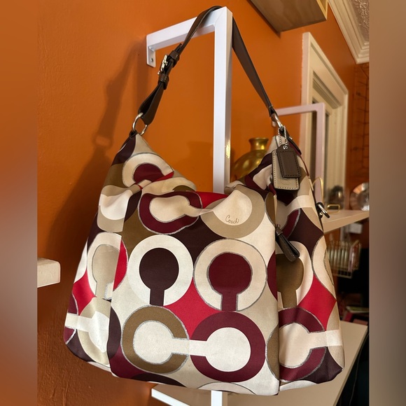 Coach Handbags - COACH Patchwork Pattern w/ 2 hang tags (EUC)